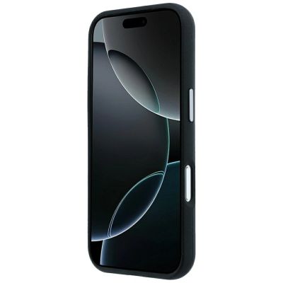 5. Mercedes Leder-Halbwickelhülle mit ikonischer Linie und MagSafe-Funktion für iPhone 18 Pro Max / 17 Pro Max – Schwarz