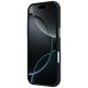 5. Mercedes Leder-Halbwickelhülle mit ikonischer Linie und MagSafe-Funktion für iPhone 18 Pro Max / 17 Pro Max – Schwarz