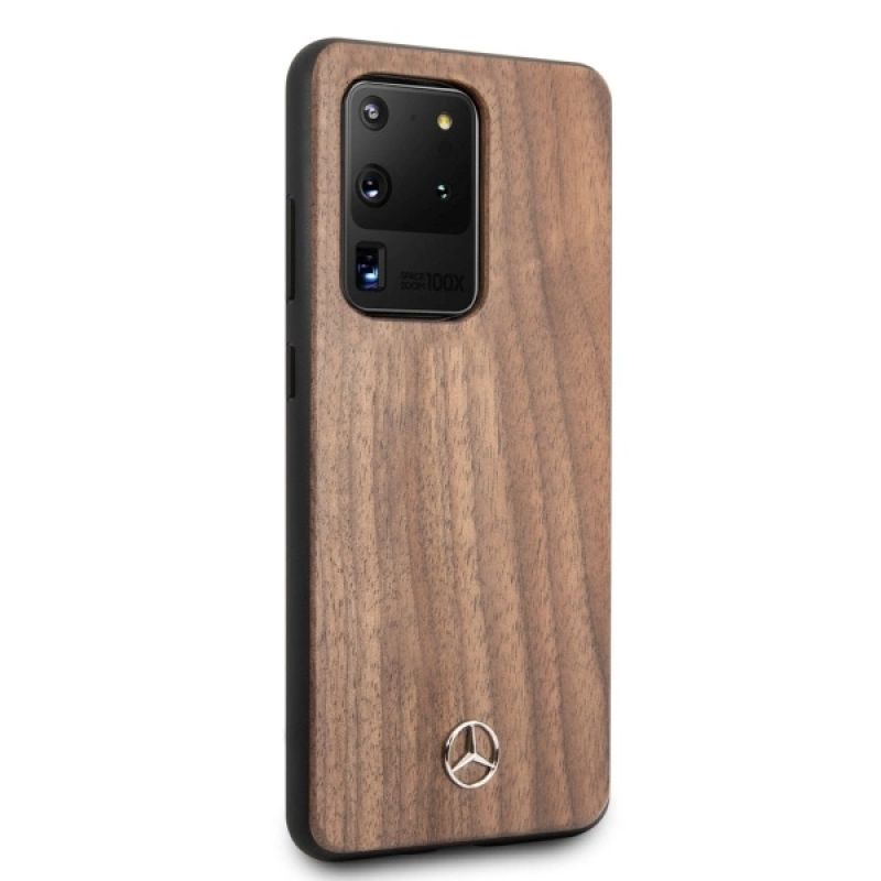 5. Mercedes Wood Line Walnut Case für Samsung Galaxy S20 Ultra - Braun