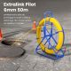 4. Extralink Pilot-Kabelzieher Pilot 6 mm 50 m GFK-Glasfaser, Durchmesser 6 mm, Länge 50 m, Gelb