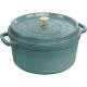 2. Runder gusseiserner Topf Staub – 6,7 l, Eukalyptus