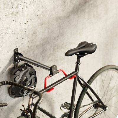 6. MACLEAN Fahrradhalter / Wandhalterung, horizontal, Stahl, max. Traglast 30 kg, Winkelverstellung MC-172