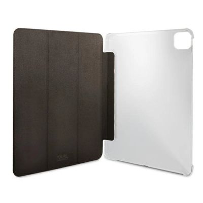 3. Karl Lagerfeld Saffiano Ikonic Karl Hülle für iPad 12,9" Pro 2021 - Schwarz
