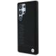 2. BMW Lederhülle mit großem Wortmark für Samsung Galaxy S25 Ultra, Schwarz