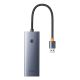 2. Baseus UltraJoy Series USB-A-Hub (4x USB-A 3.0, 1x USB-C 5V) – Grau