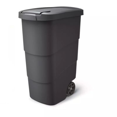 KEDEN WHEELER ABFALLTONNE 90 L - SCHWARZ RECYCLING*