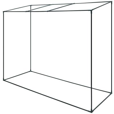 21. Gewächshaus für Tomaten und Gurken 200x77x168-150cm PE Grün