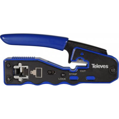 4. Televes 209802 automatisches Schneid- und Crimpwerkzeug für RJ45-Stecker