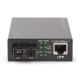 26. Medienkonverter RJ45 10/100/1000Base-T auf SC Duplex 1000Base-LX, SM, 20 km