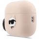 2. Karl Lagerfeld Silikonhülle mit Chaupette-Kopf (3D) für AirPods Pro 3 – Pink