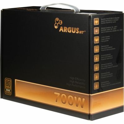 5. Inter-Tech ArgusNT BPS-700 Netzteil – 700 W – 100–240 V – 47–63 Hz – 9/4,5 A – 100 W – 620 W