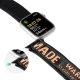 9. Dux Ducis Strap (Outdoor-Version) Apple Watch Ultra Strap, SE, 9, 8, 7, 6, 5, 4, 3, 2, 1 (49, 45, 44, 42 mm) Nylonband-Armband Schwarz und Orange