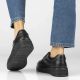 6. Schwarze Damen-Keilschuhe aus Leder, Filippo DP8326