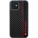 Audi Carbon Fiber Stripe iPhone 11 / Xr 6,1" schwarz/schwarzes Hardcase AUS-TPUPCIP11-R8/D1-BK