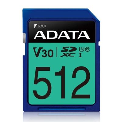 ADATA Premier Pro SDXC 512 GB Klasse 10 UHS-I/U3 V30