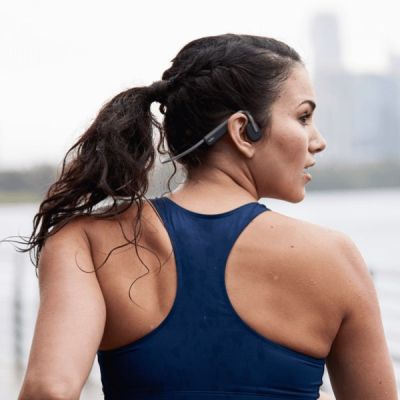 Shokz OpenMove USB-C Kabellose Knochenleitungskopfhörer Grau