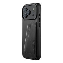 Mujjo Wallet Lederhülle - Lederhülle für iPhone 17 Pro Max, kompatibel mit MagSafe (schwarz)