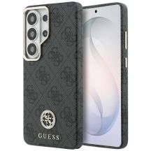 Guess 4G Strass-Logo-Hülle mit MagSafe-Funktion für Samsung Galaxy S26 Ultra – Schwarz