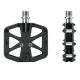 3. Rockbros C525 Carbonfaser-Plattform-Fahrradpedale – Schwarz