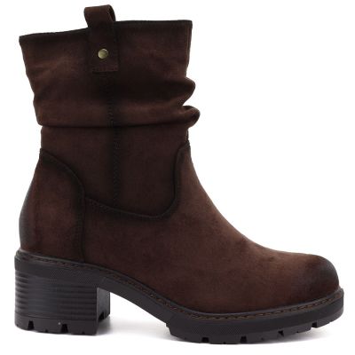 2. Gefütterte Damen-Ankle-Boots, braun, S.Barski HY62-8100