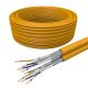 Draka Duplex UC900 HS23 Kabel, Cat 7, S/FTP, PiMF, Orange, 100 m Ring