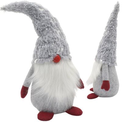 9. Dekorative graue 45 cm Zwergenfigur