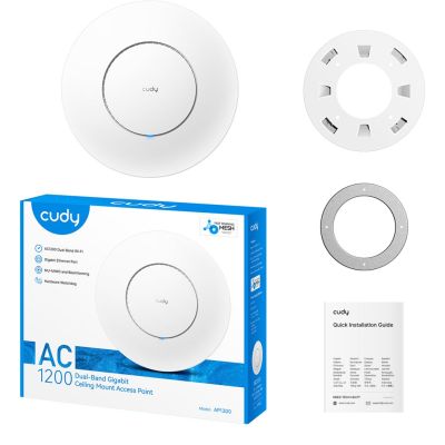 25. Access Point CUDY AP1300 AC1200 Dualband-WLAN 1x Gigabit Mesh