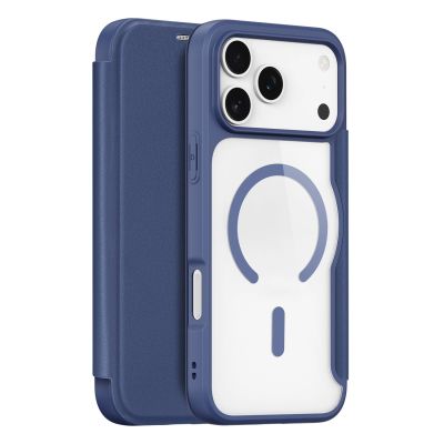 Dux Ducis Skin X Pro iPhone 17 Pro Hülle mit Wallet, MagSafe kompatibel - Blau