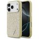 Guess Glitzer-Dreieck-Logo MagSafe Hülle für iPhone 17 Pro - Gold