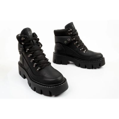 8. GAP Damenschuhe Michelle Stiefeletten, schwarze modische Stiefeletten