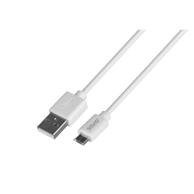 2. SAVIO CL-123 Kabel (Micro USB - USB 2.0; 1 m; weiß)
