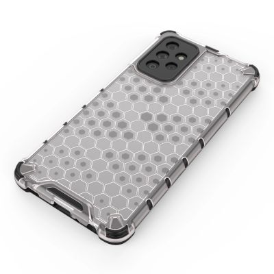 4. Honeycomb Handyhülle Schutzhülle mit TPU Rahmen für Samsung Galaxy A72 4G schwarz