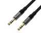 2. Acefast J10 AUX-Kabel, 3,5-mm-Miniklinke, 1 m – Schwarz