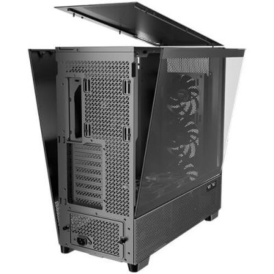 11. Antec FLUX PRO Full Tower Schwarz, Holz