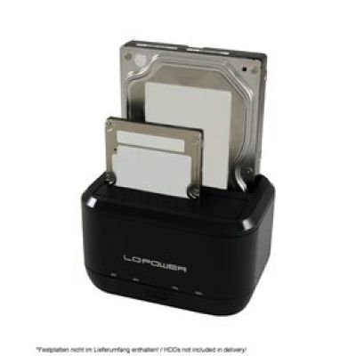 3. LC-Power LC-DOCK-U3-III Festplatten-Dockingstation USB 3.2 Gen 1 (3.1 Gen 1) Typ micro-B Schwarz