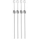 26. Spieße für Schaschlik, 4 Stück, Länge 40,5 cm, Edelstahl
