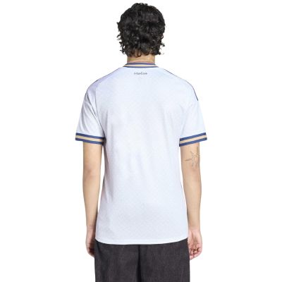 4. adidas Italien Auswärtstrikot Nr. 26 für Herren, weiß und blau, KC8704