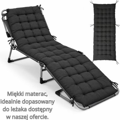 31. FALTBARES CAMPINGBETT, 3-POSITIONEN, 188 X 73 X 28 CM, DUNKELGRAU