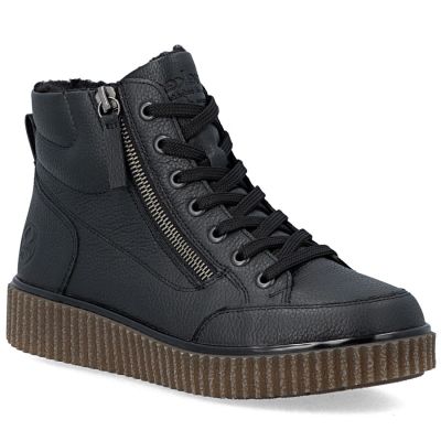 Damen-Keilstiefeletten, komfortabel, schwarz, Rieker Y4312-00