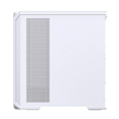 17. Jonsbo D400 PC-Gehäuse, Midi-Tower, ATX, gehärtetes Glas – Weiß