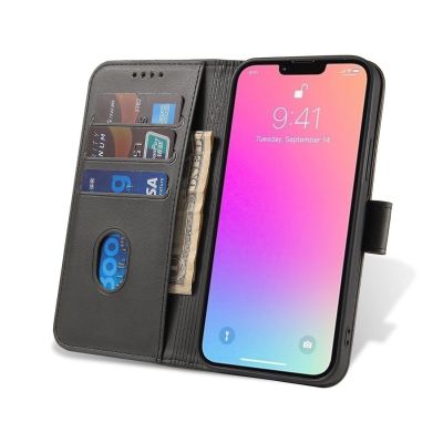 7. Magnethülle für Huawei Nova 11 SE mit Klappe und Portemonnaie – Schwarz