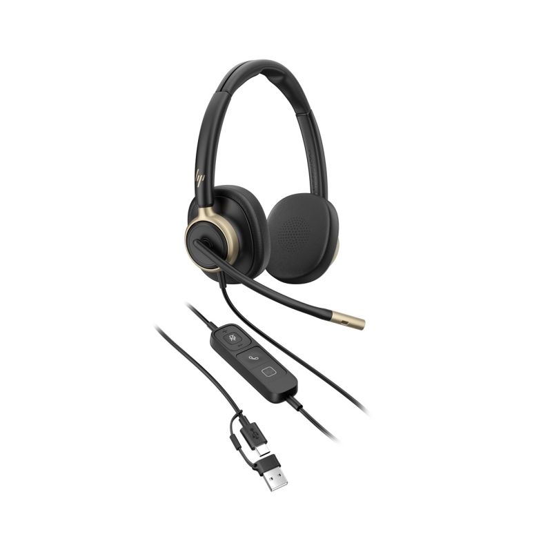 66. HP Poly Mission 825 Stereo-USB-Kabel-Headset