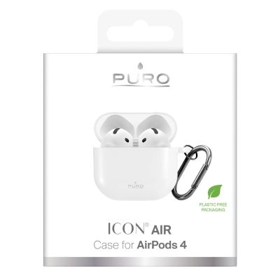 2. Puro Icon Hülle für AirPods 4 – Weiß