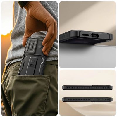 8. Tech-Protect Kevlar Cam+ Hülle für Samsung Galaxy S26 - Schwarz