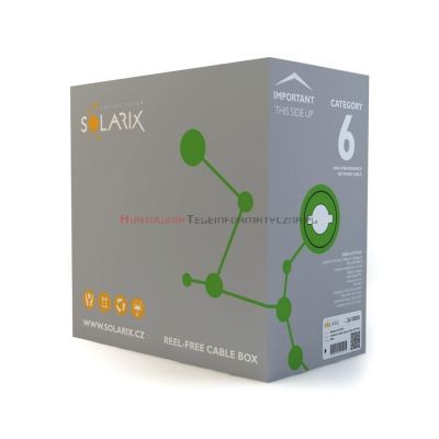 2. Solarix CAT6 UTP PVC Eca 305m Installationskabel
