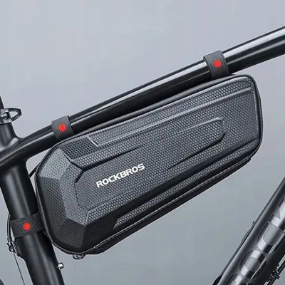 6. Rockbros B67 wasserdichte Fahrradtasche für Rahmen – Schwarz