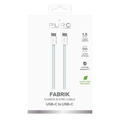 2. Puro Fabrik USB-C – USB-C-Kabel 1,5 m 60 W 480 Mbit/s – blau