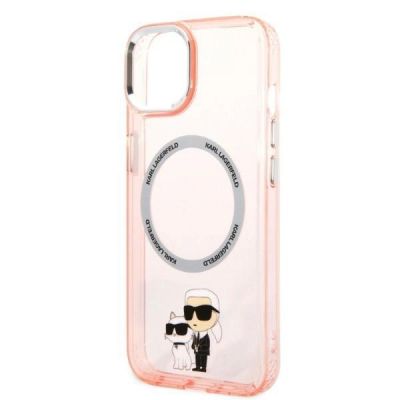 6. Karl Lagerfeld KLHMP14SHNKCIP iPhone 14 6.1" Hardcase pink/pink Iconic Karl&Choupette Magsafe