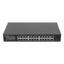 LANBERG RSFE-24P-2C-250 Switch, 24x 100MB PoE+/2x Combo Rack, 19" Gigabit Ethernet, 250W