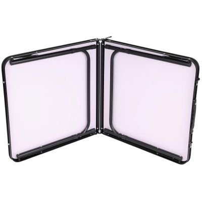 6. Klappbarer Campingtisch 120 x 60 x 70/62/55 cm, Holz